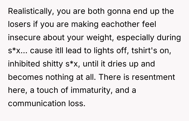 Realistically, you are both gonna end up the losers if...