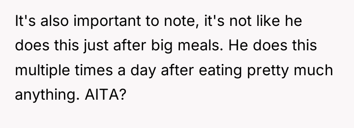 It's also important to note, it's not like he does...