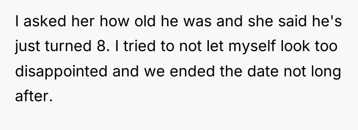I asked her how old he was and she said...