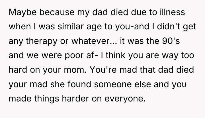 Maybe because my dad died due to illness when I...