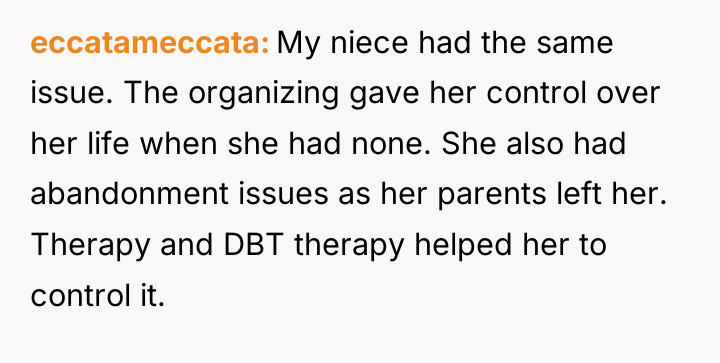 eccatameccata My niece had the same issue. The organizing gave...