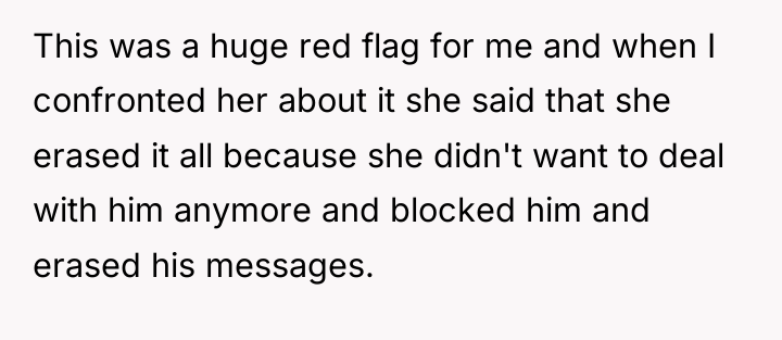 This was a huge red flag for me and when...