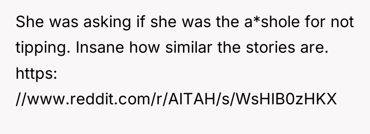 She was asking if she was the a*shole for not...