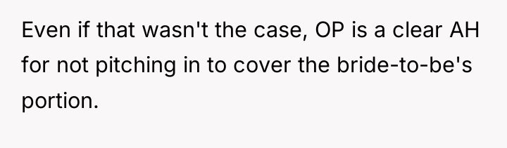 Even if that wasn't the case, OP is a clear...