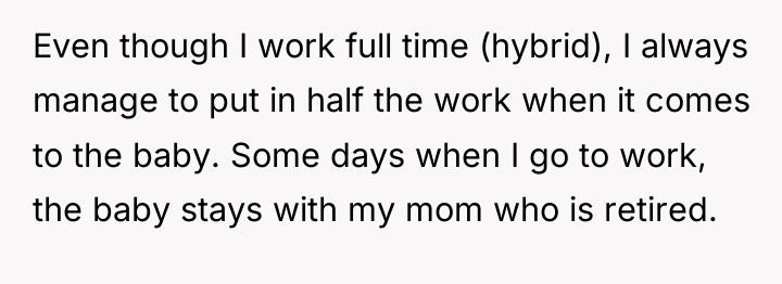 Even though I work full time (hybrid), I always manage...