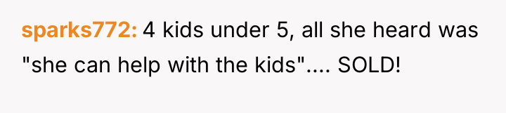 sparks772 4 kids under 5, all she heard was "she...
