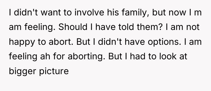 I didn't want to involve his family, but now I...