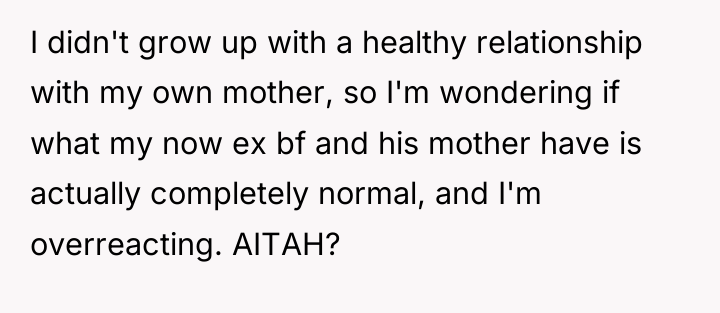 I didn't grow up with a healthy relationship with my...
