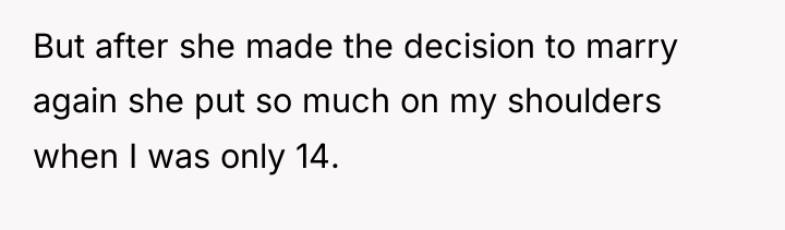 But after she made the decision to marry again she...