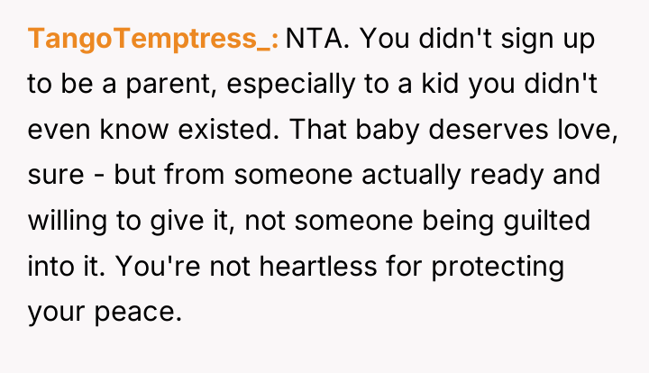 TangoTemptress_ NTA. You didn't sign up to be a parent,...