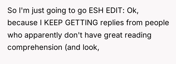 So I'm just going to go ESH EDIT: Ok, because...