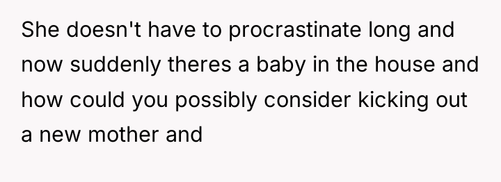 She doesn't have to procrastinate long and now suddenly theres...