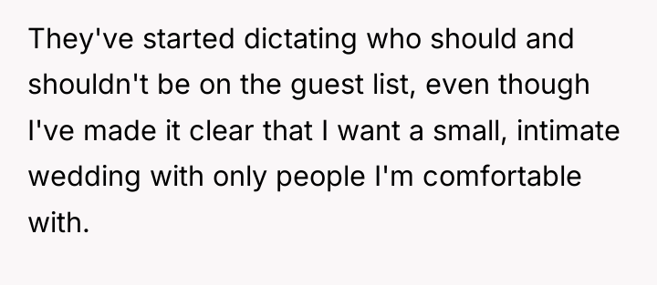 They've started dictating who should and shouldn't be on the...