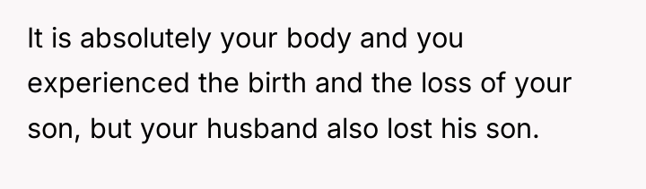 It is absolutely your body and you experienced the birth...