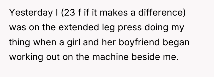 Yesterday I (23 f if it makes a difference) was...