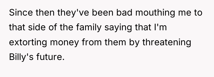 Since then they've been bad mouthing me to that side...