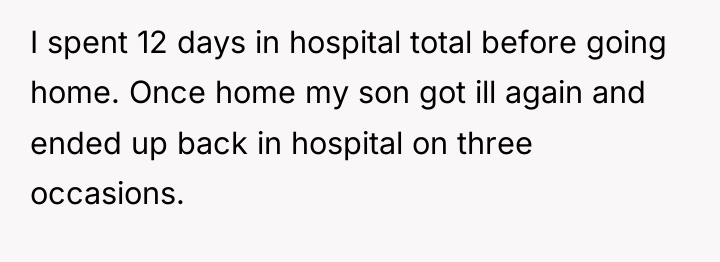 I spent 12 days in hospital total before going home....