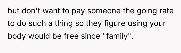 but don't want to pay someone the going rate to...
