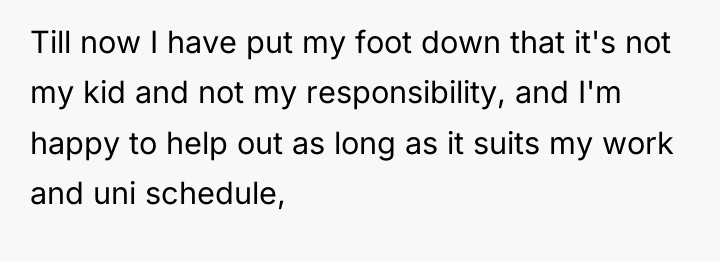 Till now I have put my foot down that it's...