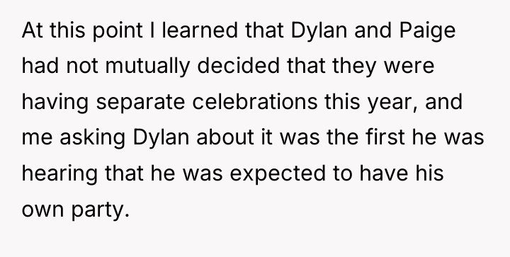 At this point I learned that Dylan and Paige had...