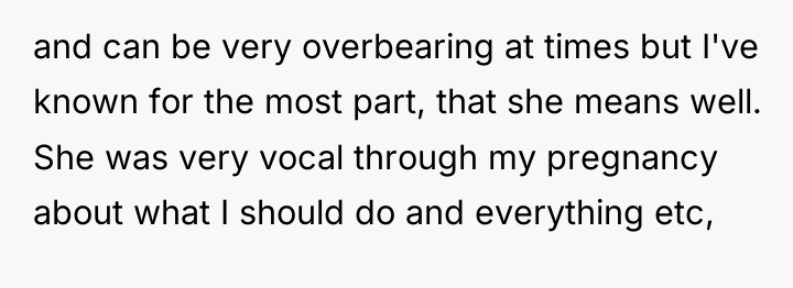 and can be very overbearing at times but I've known...