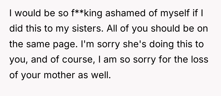 I would be so f**king ashamed of myself if I...