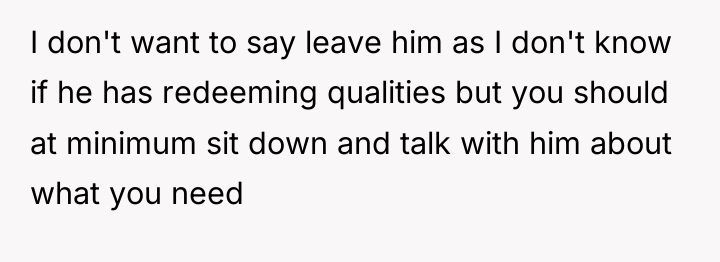 I don't want to say leave him as I don't...