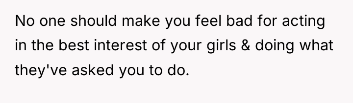 No one should make you feel bad for acting in...