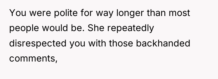 You were polite for way longer than most people would...