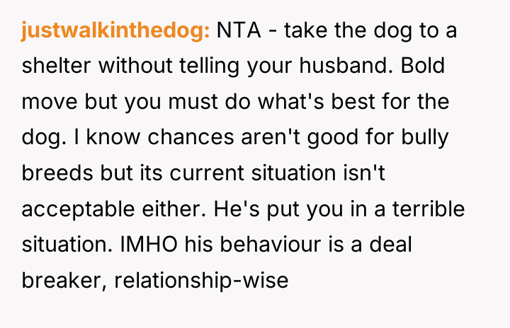 justwalkinthedog NTA - take the dog to a shelter without...
