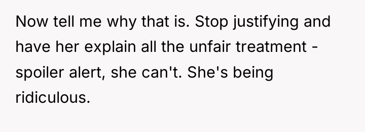 Now tell me why that is. Stop justifying and have...