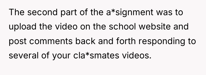 The second part of the a*signment was to upload the...