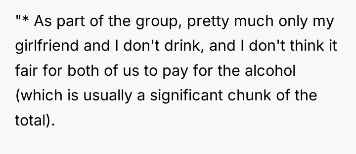 "* As part of the group, pretty much only my...