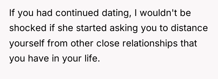 If you had continued dating, I wouldn't be shocked if...