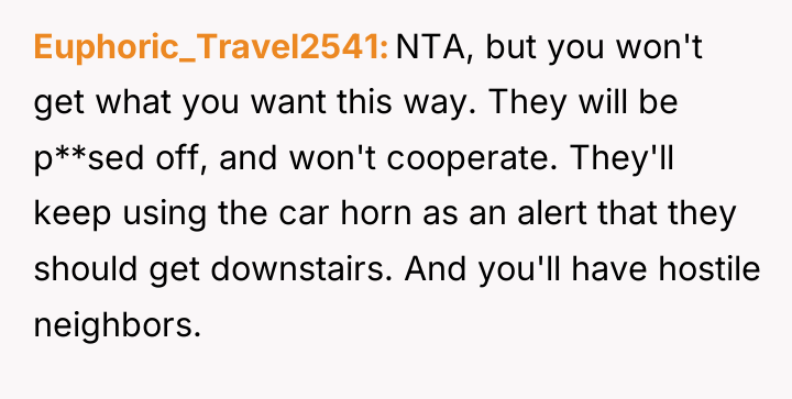 Euphoric_Travel2541 NTA, but you won't get what you want this...