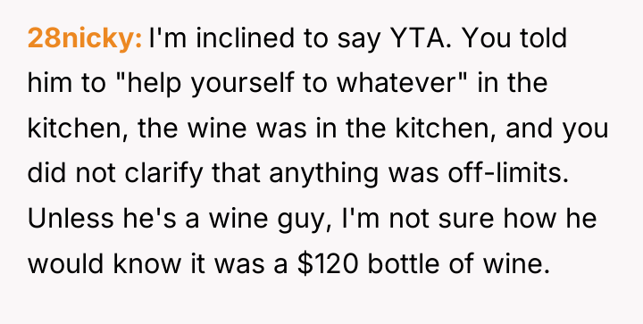 28nicky I'm inclined to say YTA. You told him to...