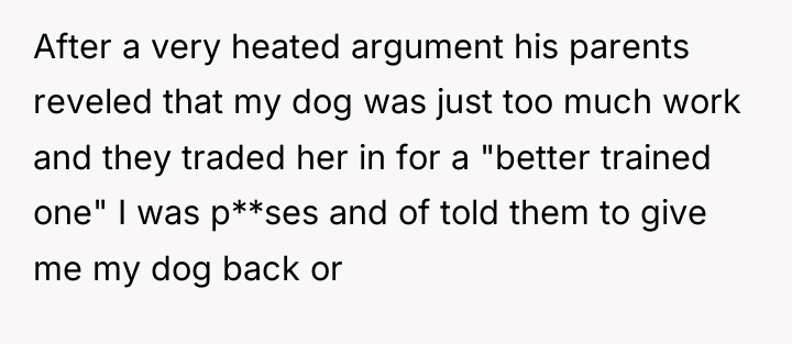 After a very heated argument his parents reveled that my...