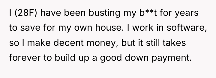 I (28F) have been busting my b**t for years to...