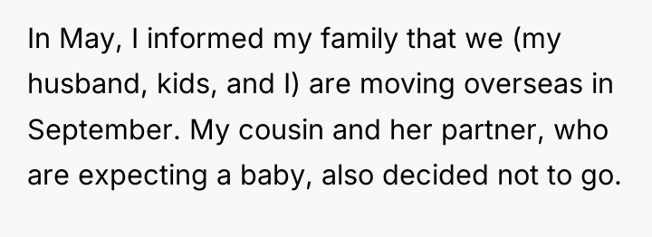 In May, I informed my family that we (my husband,...
