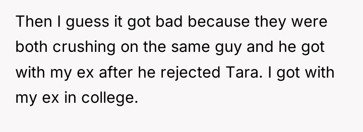 Then I guess it got bad because they were both...