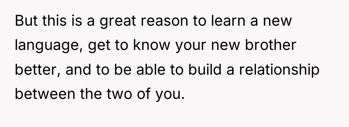 But this is a great reason to learn a new...