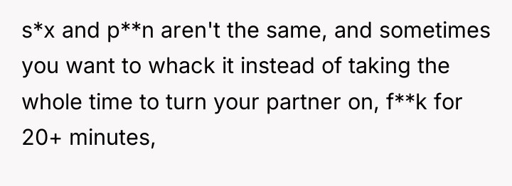 s*x and p**n aren't the same, and sometimes you want...