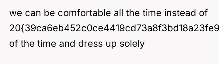 we can be comfortable all the time instead of 20{39ca6eb452c0ce4419cd73a8f3bd18a23fe95ab4febb092bc2ab1b542eeea82f}...