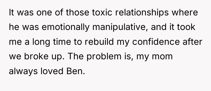 It was one of those toxic relationships where he was...