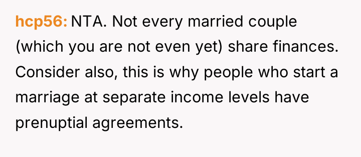 hcp56 NTA. Not every married couple (which you are not...