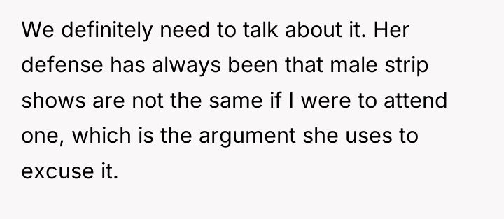 We definitely need to talk about it. Her defense has...