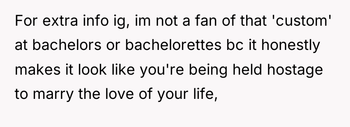 For extra info ig, im not a fan of that...