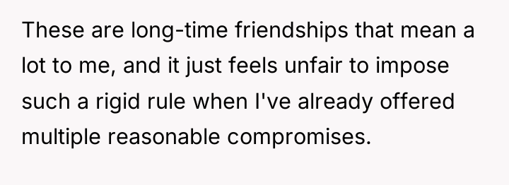 These are long-time friendships that mean a lot to me,...