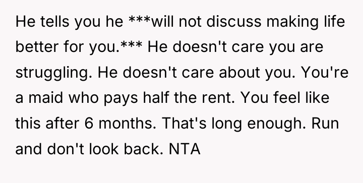 He tells you he ***will not discuss making life better...