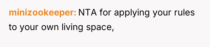 minizookeeper NTA for applying your rules to your own living...